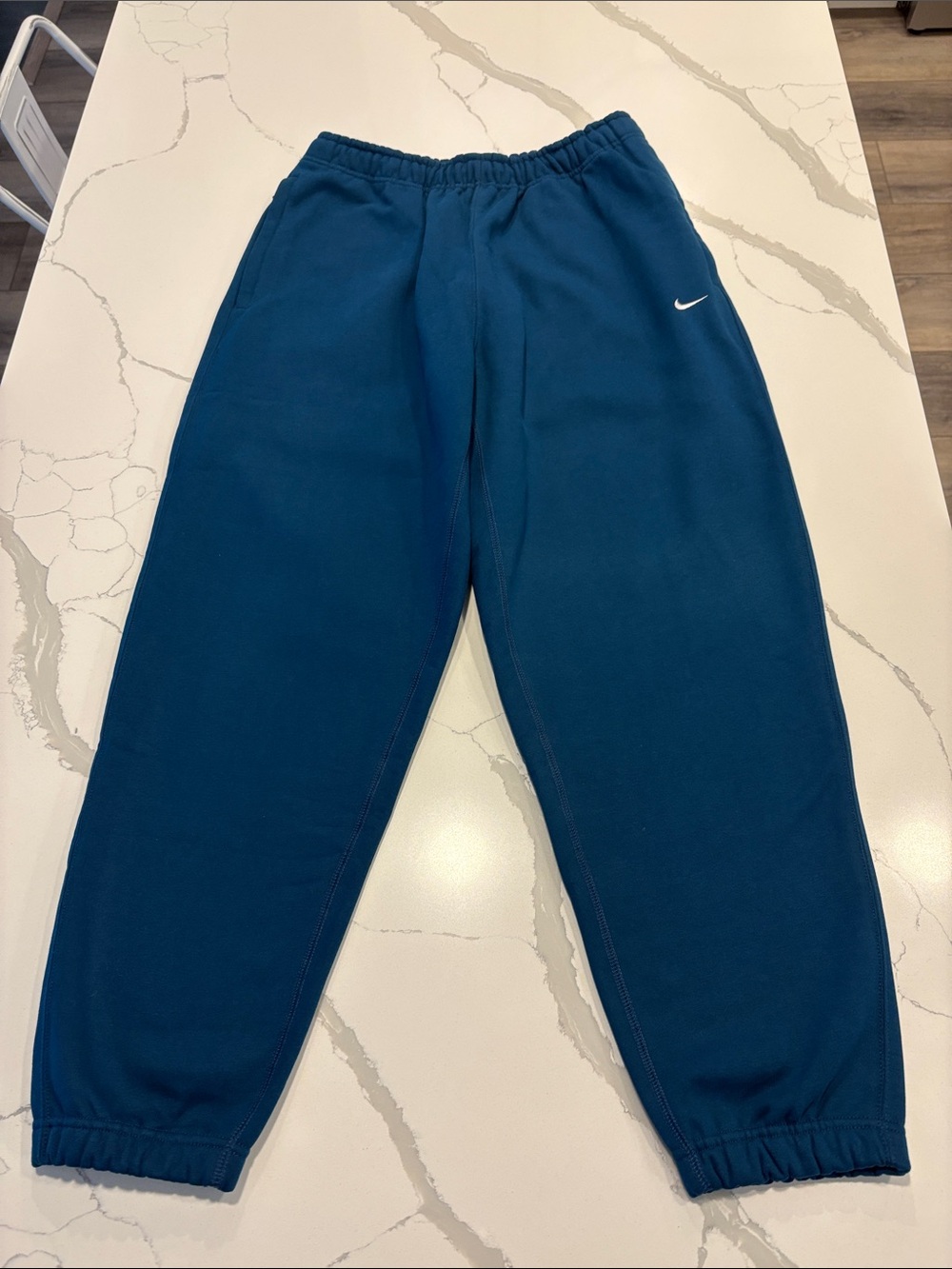 Nike Men’s Solo Swoosh Fleece Heavyweight Joggers ~ M ~ Valerian Blue